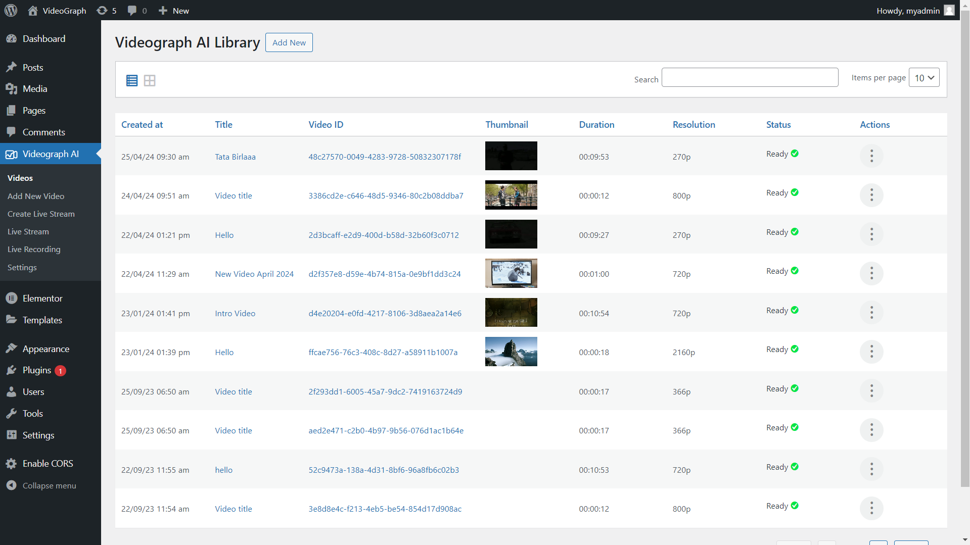 Library Page